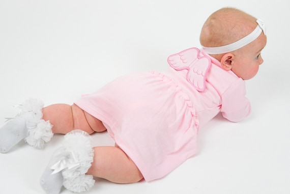 Baby Girls Angel Dress Baby Shower Gift Cute Baby Girl Dress Etsy