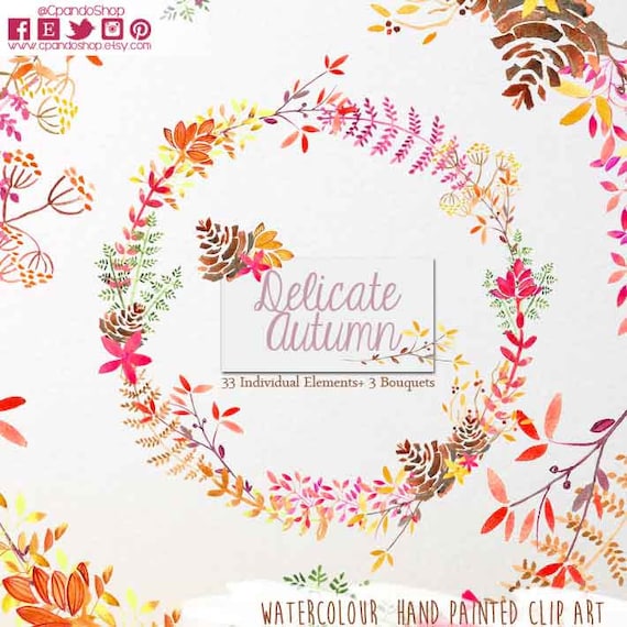 Watercolor clipart Floral PNG wedding bouquet arrangement | Etsy