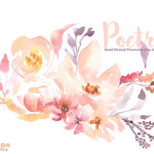 Poëzie Flores rosas aquarel, Clipart PNG, handgeschilderd rozen, frames, uitnodigingen, despedida soltera, kaarten, blog