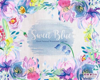 Flores azules png - Etsy México Flores azules png - Etsy México