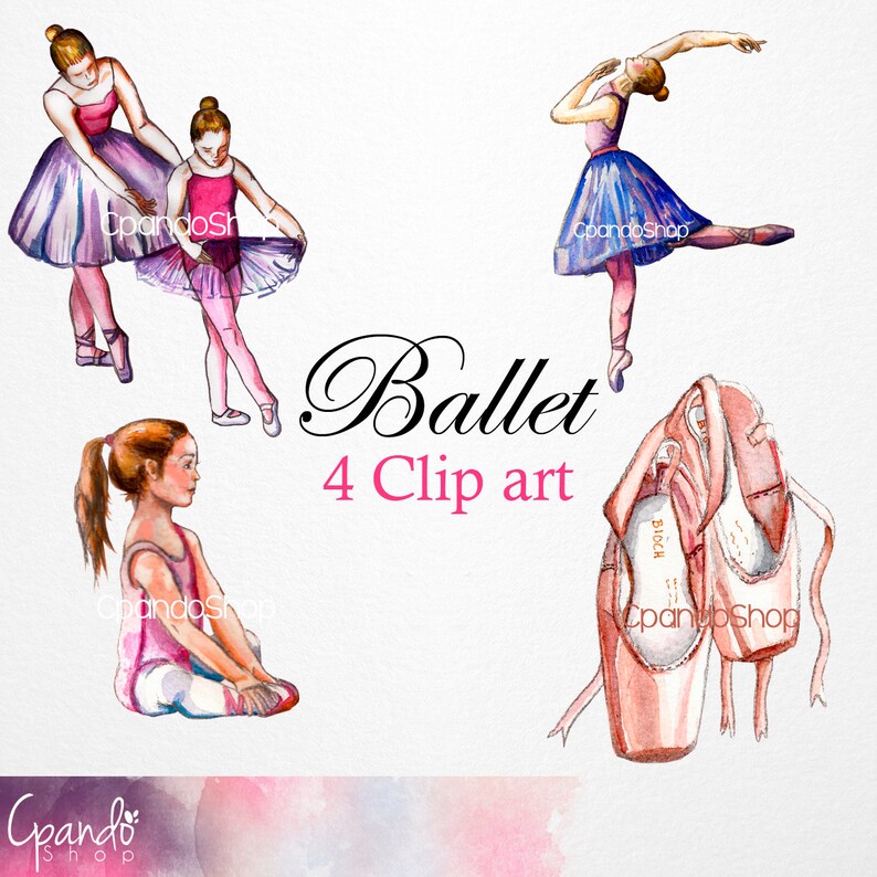 Clip Art Ballet Dancers 4 PNG Images 300 Dpi Transparent - Etsy
