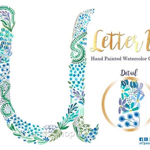 Calligraphy Alphabet Letter U Clip art U , letter U, initial U, typography , monogram U, alphabet for wedding invitations baby shower floral