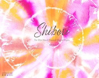 Tie dye pink watercolor texture, hippie texture, tie dye pink watercolor texture, digital paper commercial use hand painted, tye dye