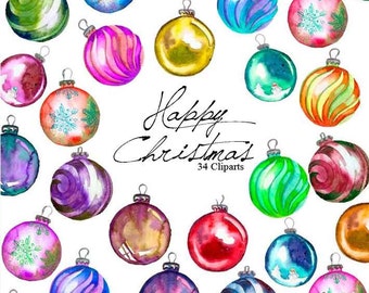 Christmas tree sferal decorations (34 Png images 300dpi)