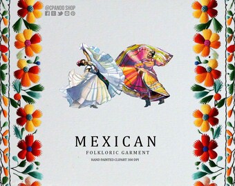 Watercolor Illustrations of Mexican Traditional Costumes: Vibrant Depiction of Mexican Culture  Charro outfit, Cowboy outfit, Jarocha outfit