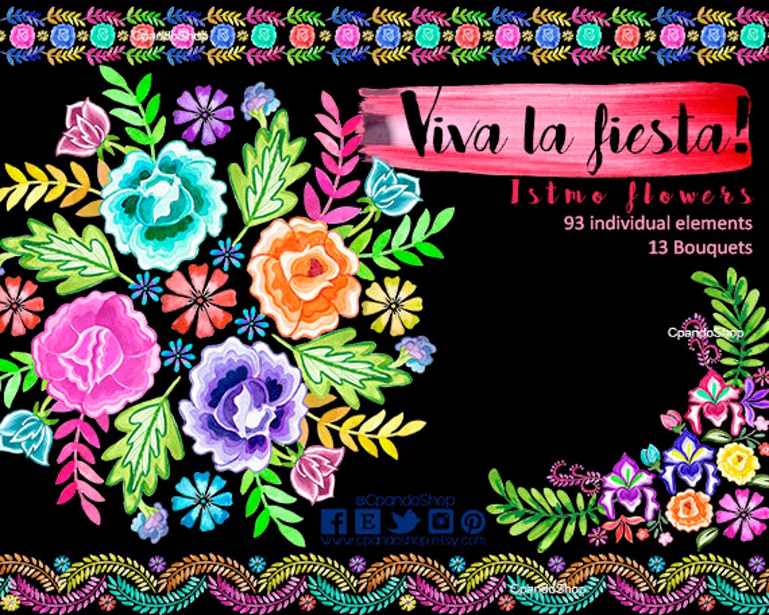 Flores bordados istmo flores mexicanas para invitaciones de - Etsy México Flores bordados istmo flores mexicanas para invitaciones de - Etsy México
