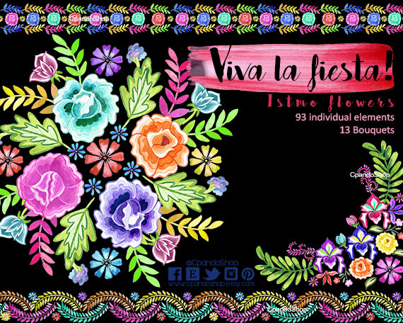 Flores bordadas - Etsy México Flores bordadas - Etsy México
