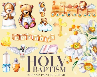 Baptism / First Communion Teddy Bears  holy spirit, holy oil, bible, cute baptism frames  patterns scrapbooking invitations