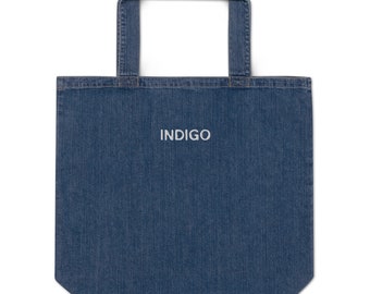 Indigo RM BTS Bangtan Namjoon K-pop kpop organic denim tote bag