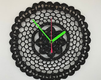 Lace wall clock