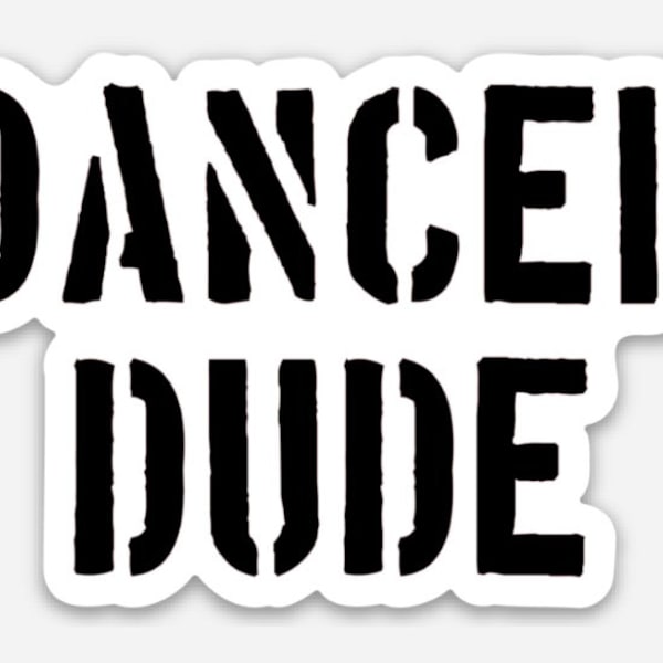 Dancer Dude Vinyl Decals | Laptop Sticker | #boysdancetoo