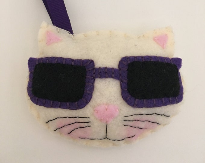Felt ShadedCat Ornament