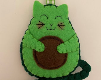 Felt AvoCATo Ornament