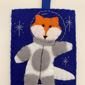 Felt AstroFox Ornament