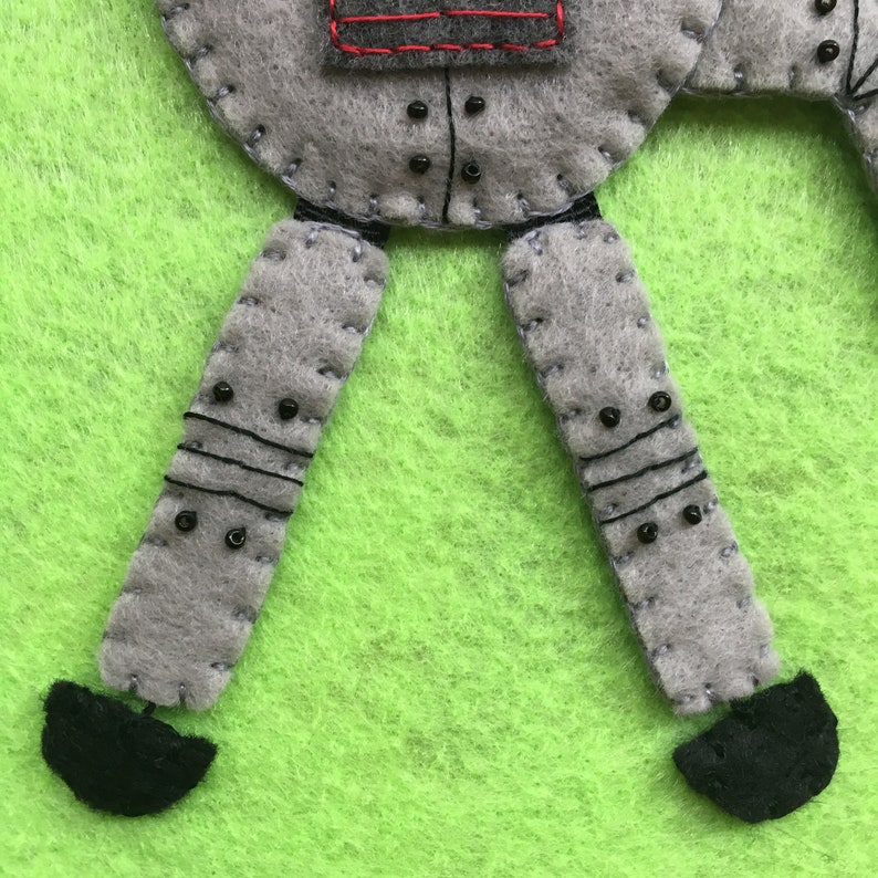 Felt RobotCat Ornament
