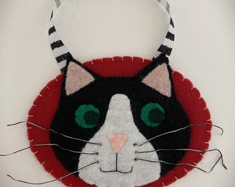 Felt TuxieCat Ornament