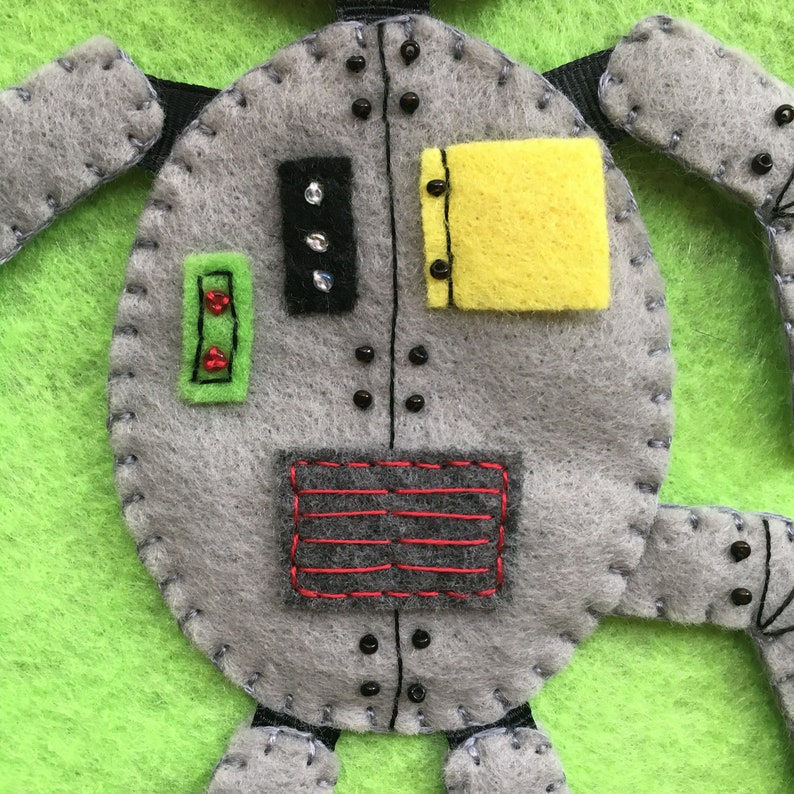 Felt RobotCat Ornament