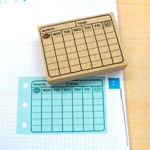 Planner stamps, schedule stamp, Weekly stamp, hobonichi stamp, erin condren, filofax stamp, KikkiK stamp , Clush planner stamp, weekly-1 image 4