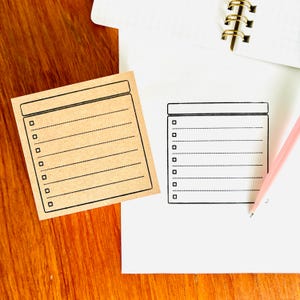 To Do List Rubber Stamp for Planner, Journal, Scrapbooking, Checklist