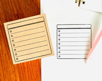 To Do List Rubber Stamp for Planner, Journal, Scrapbooking, Checklist