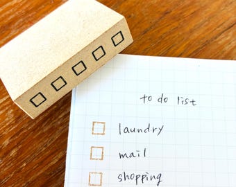 To Do List Stamp, Planner Check List, Box Motif
