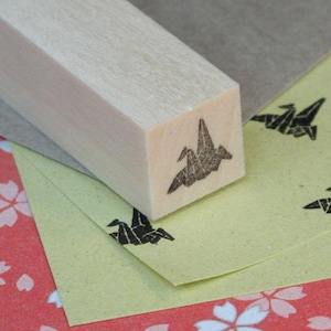 Japanese Rubber Stamp for Filofax,Postcard, tiny stamp for planner, calendar, scheduler diary and for designers,cool japan ,Orizuru