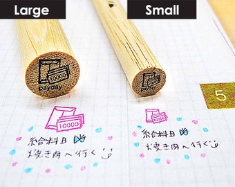 Pay Day, Planner Stamp, Japanese Kawaii Design, mini icon,