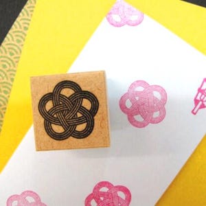 Japanse Mizuhiki-stempel voor dagboek, planner, plakboek, briefkaart afbeelding 3
