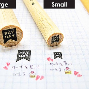 Timbres de planificateur, timbre PAY DAY, Bonus, timbre horaire, timbre hobonichi, erin condren, timbre filofax, timbre KikkiK, timbre de planificateur Clush