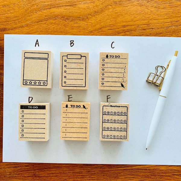 Planer Stempel, To Do Liste, Checkliste, Journaling Zubehör, Box Motiv