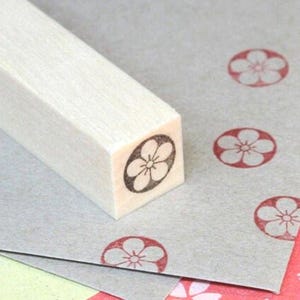 Carimbo de borracha japonês, papelaria japonesa, carimbo de planejador, hobonichi, carimbo de calendário, motivo tradicional japonês, carimbo Kawii, ume, -2