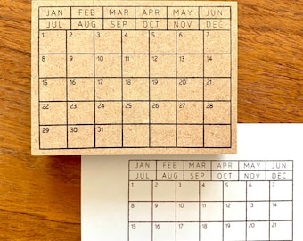 Calendar Stamp, To Do List Stamp, Planner and journaling, Scrapbooking
