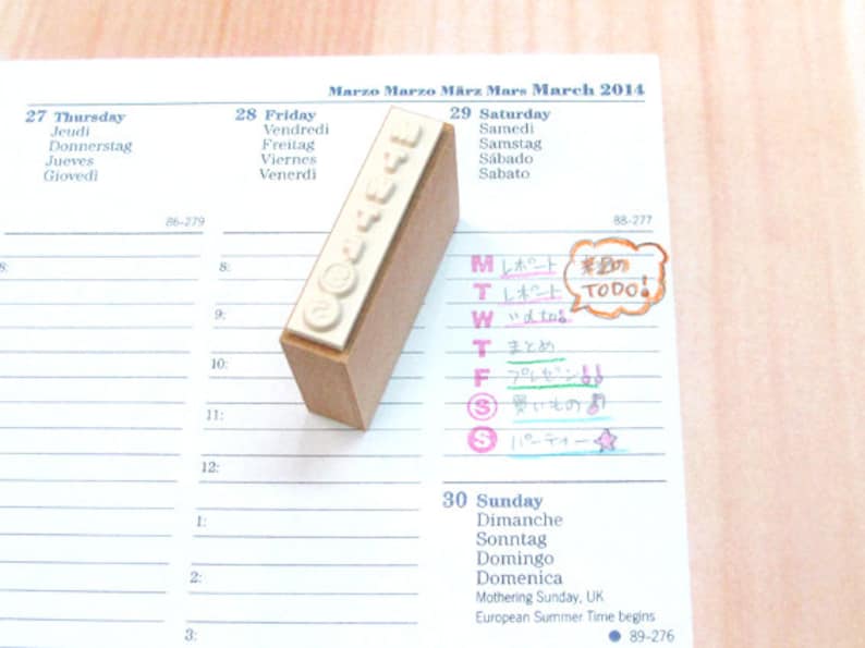 Planner Stampsplanner Stamphobonichierin Condren Etsy