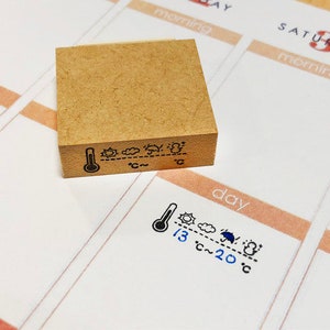 Japanese Rubber Stamp for Filofax,PostCard,tiny stamp,planner,Calendar, scheduler diary and for designers,cool japan ,weather