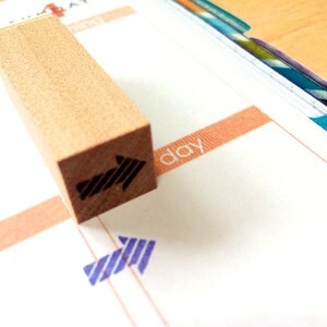 Planner stamp, arrow stamp, Japanese stamp, Filofax stamp, PostCard supplies, tiny stamp, planner, Calendar, cool japan stamp, Arrow 2