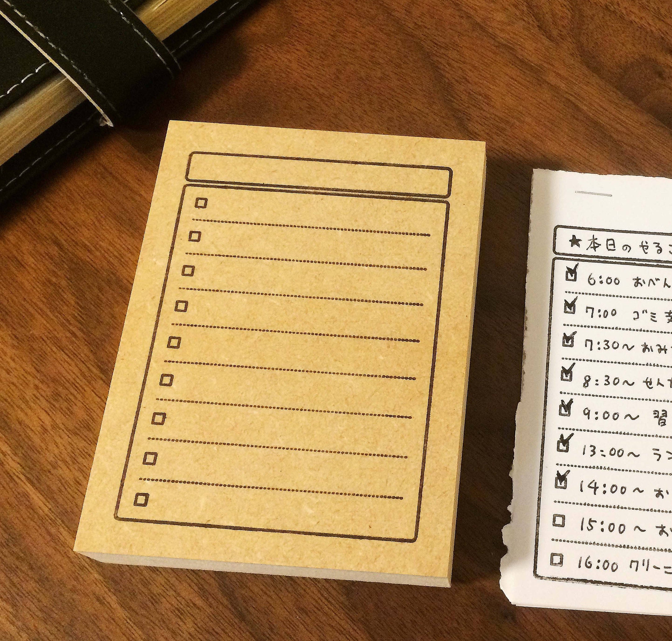 Check Box Checklist bullet journal to do lists Rubber Stamp