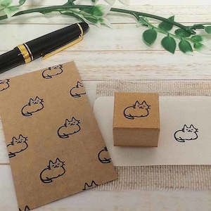 Cat stamp, Planner stamps, Bullet journal stamp, Kitty, post card,  hobonichi stamp, erin condren, filofax, KikkiK stamp, Cat-15