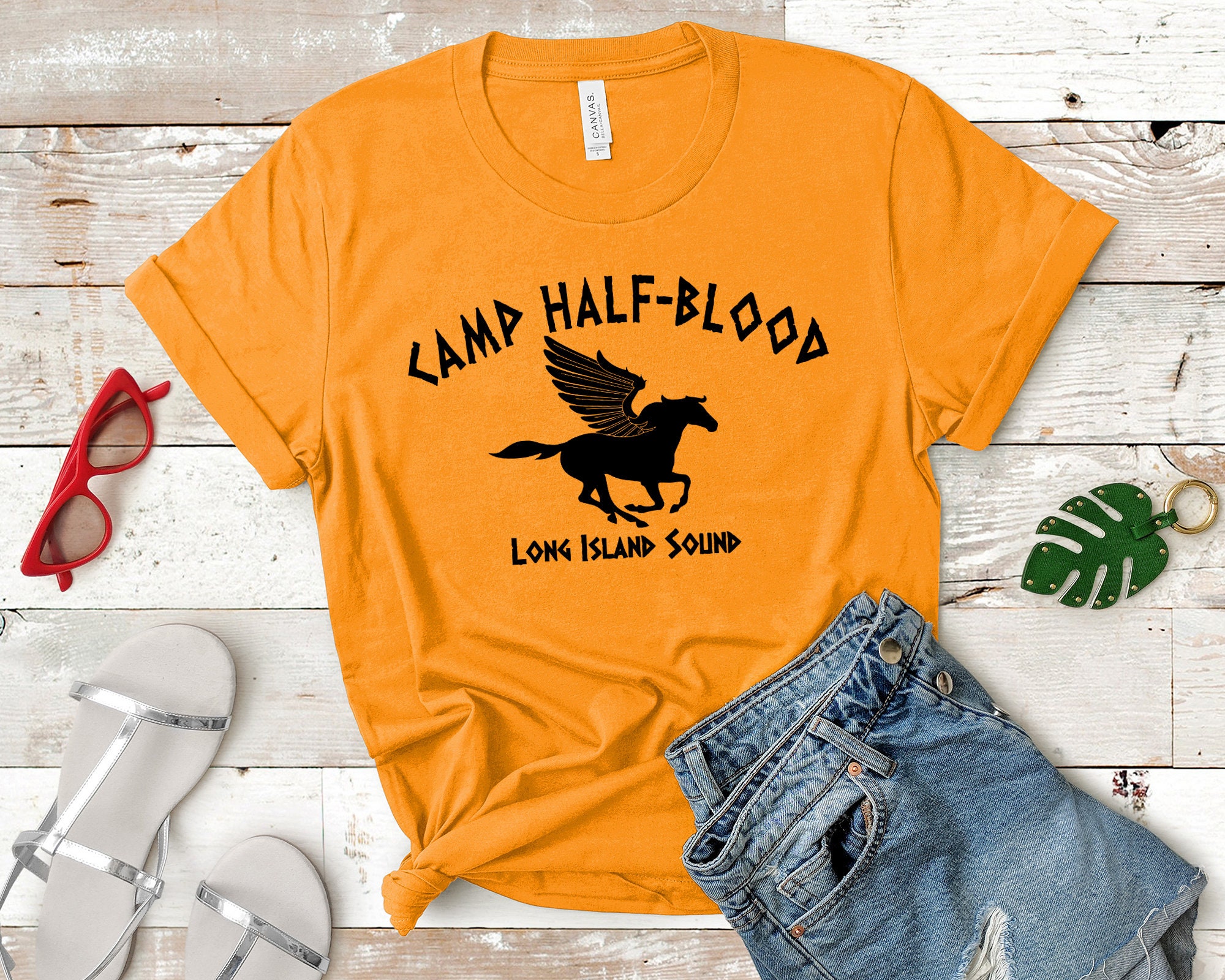 Breathable Soft Camp Half Blood - Percy Jackson and the Olympians Fitted T- Shirt For Men And Women