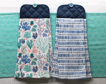 Seaweed Hanging Kitchen Towel, Double-sided Hand Towel, Oven Towel