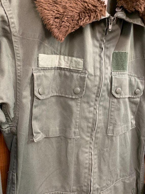 French Army F2 Fatigue Jacket With Faux Fur Collar - Etsy Canada
