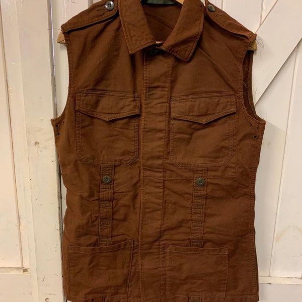 German Army Moleskin Re-Made Waistcoats