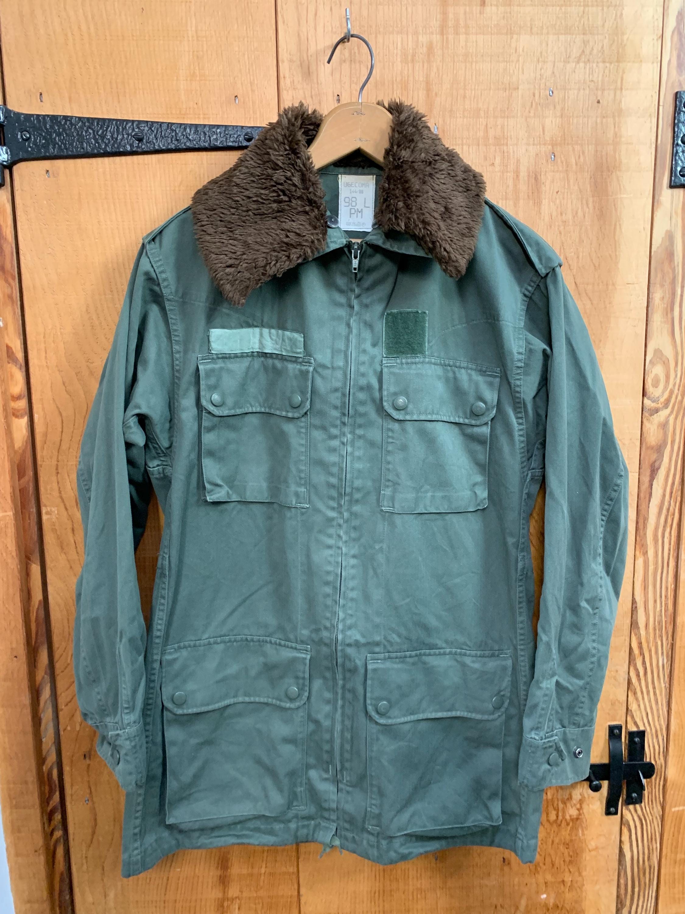 French Army F2 Fatigue Jacket With Faux Fur Collar - Etsy Canada