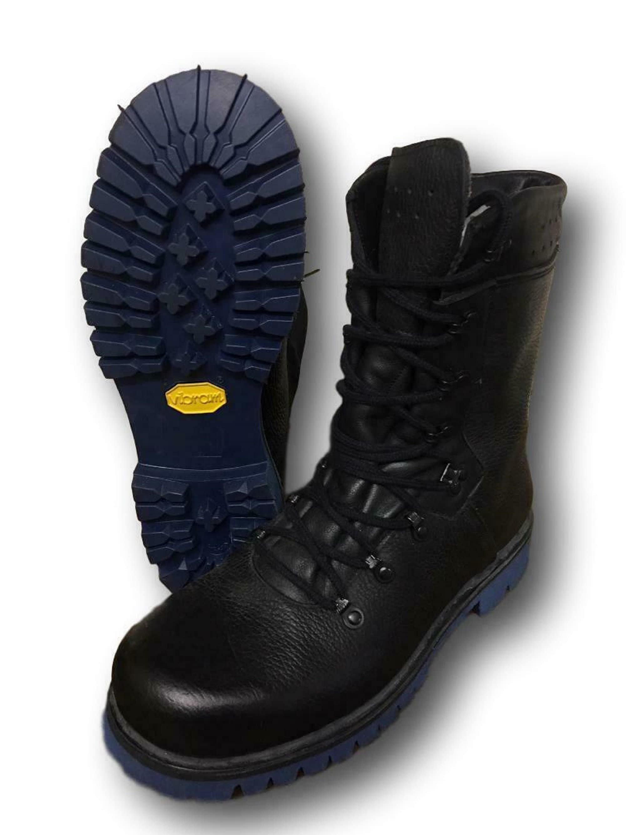 German Paraboots With New Blue Vibram Soles -