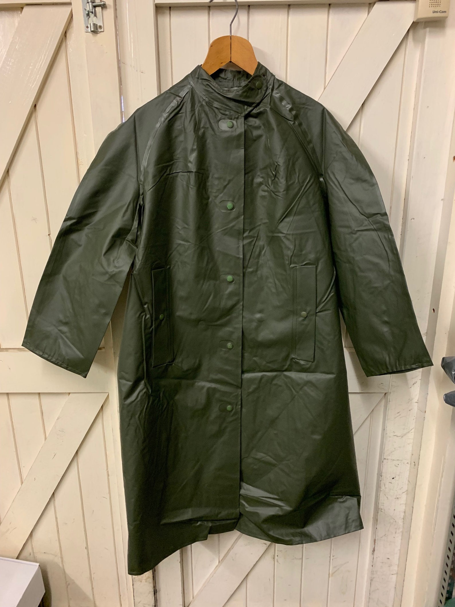 Swedish Army Rubber/pvc Raincoat Cold War Etsy