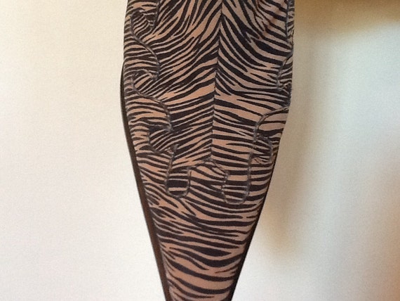 Tiger striped slip on shoe boot - image 5