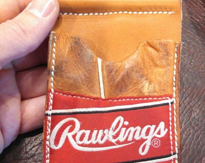 Baseball Glove Leather Wallet Made by Hand Just Like an Old Etsy