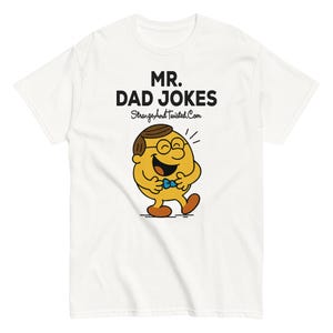 ミスター・ダッド・ジョーク・シャツ - 面白い漫画のダッドジョークTシャツ - 彼へのレトロなダジャレギフト