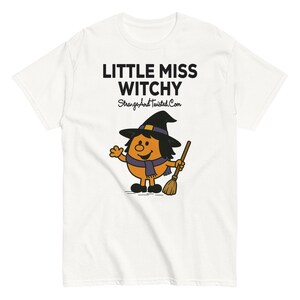 Miss Witchy Cartoon Girl Funny Witchcraft T-Shirt