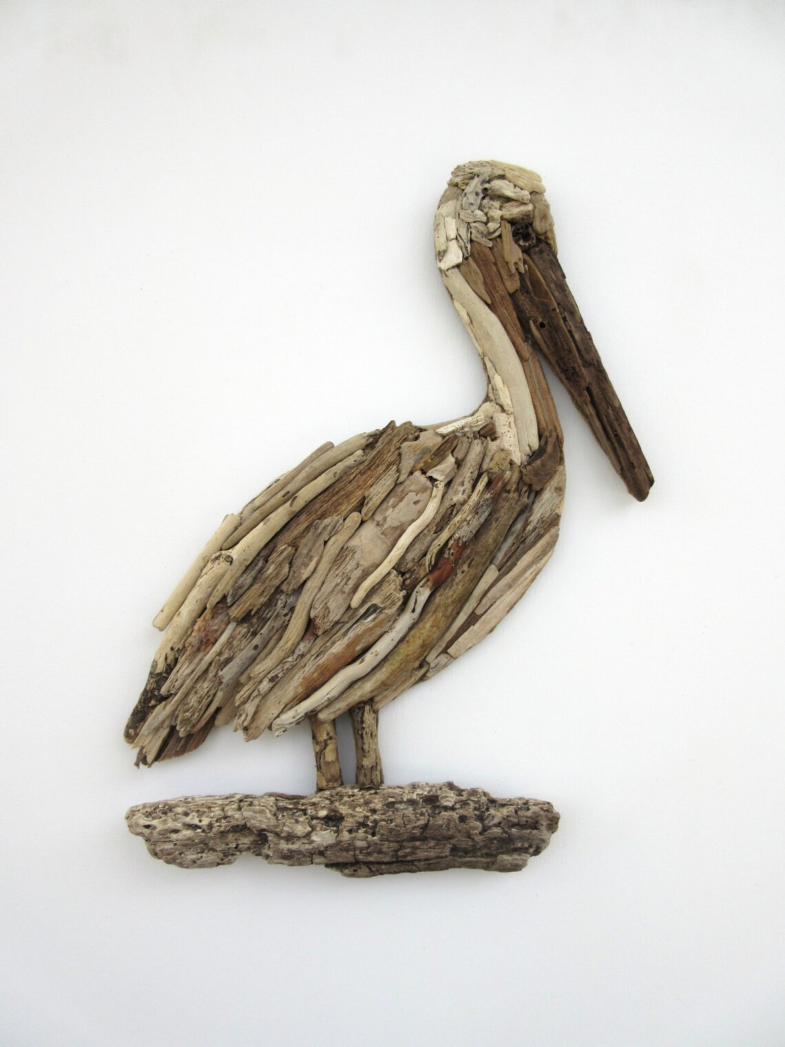 Driftwood Pelican Coastal Wall Decor Etsy