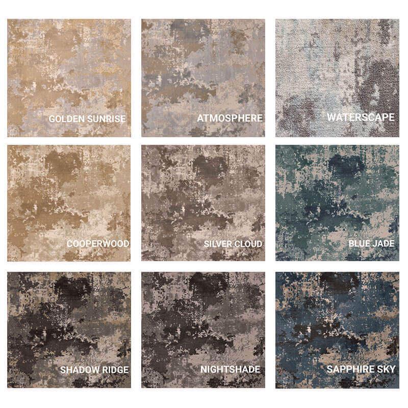 Abstract Sky Canvas Area Rug | Earthy Tone Accent, Custom Cut - Etsy